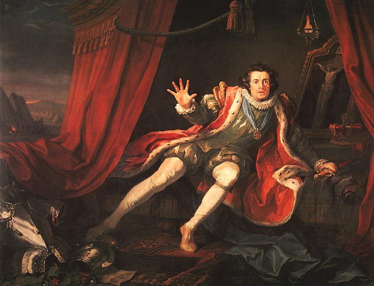 William Hogarth David Garrick as Richard III Sweden oil painting art